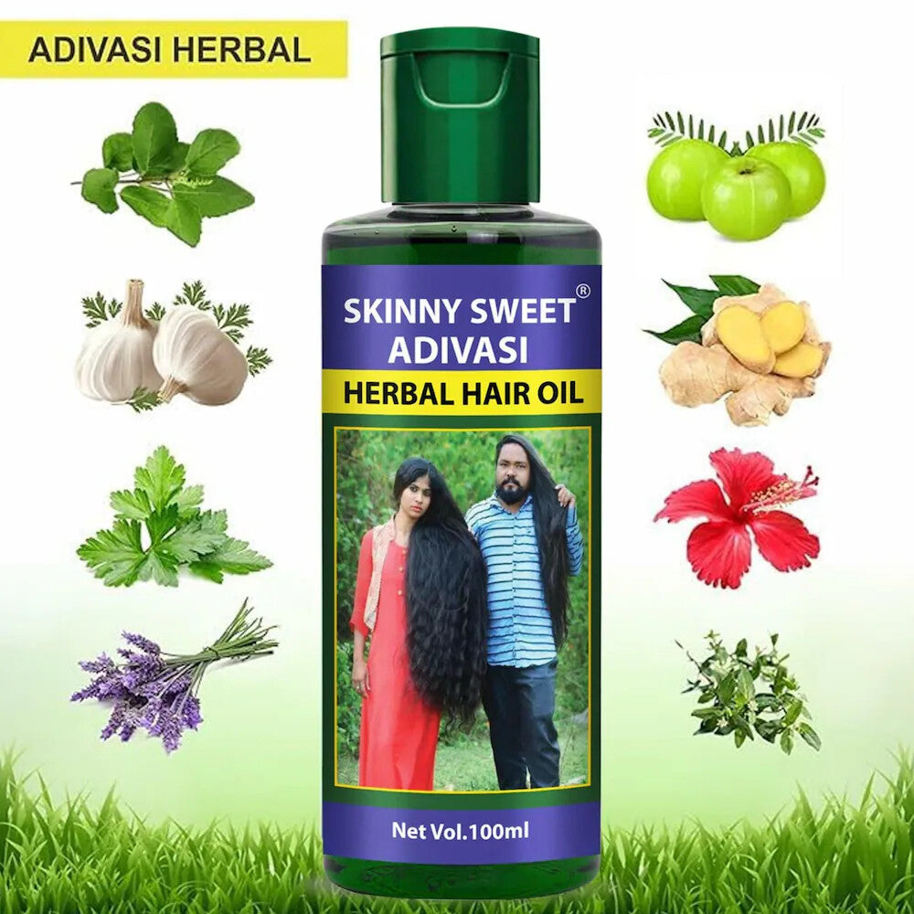 Adivasi Hair Oil Ayurvedic Herbal - زيت شعر أديفاسي بالأعشاب الأيورفيدية